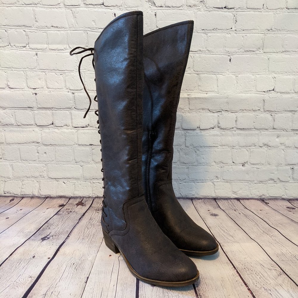 Kensie Genessa Brown Riding Boot Size 9